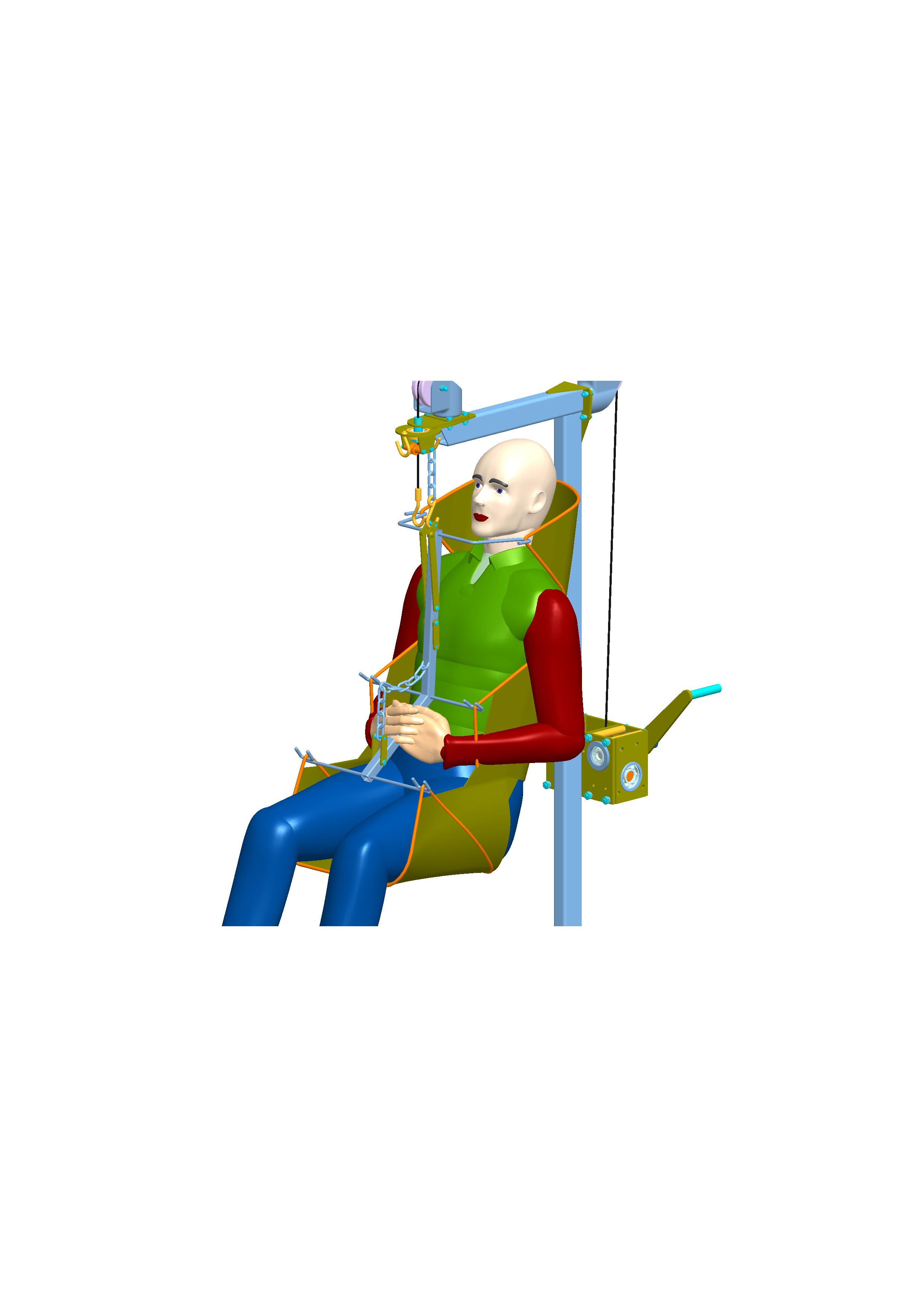 自制病人提升装置3D数模图纸 STP格式